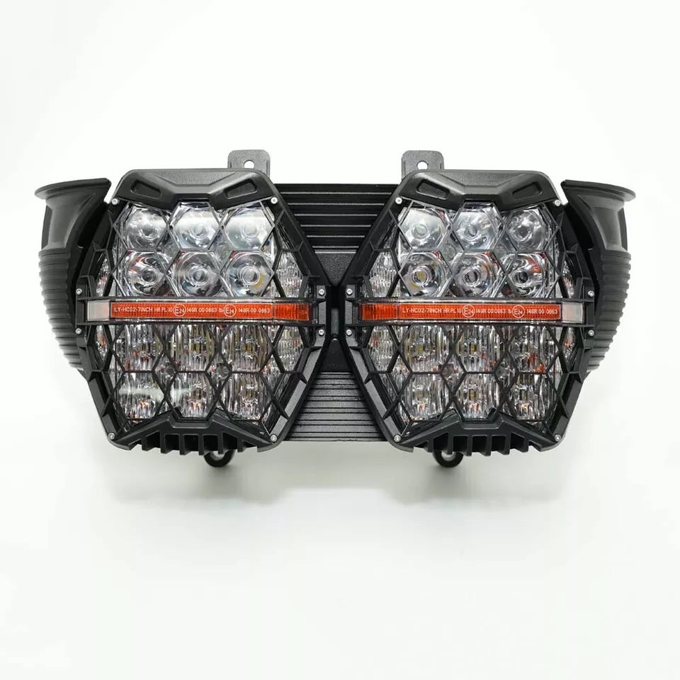 Road Glide LED Projector Headlight Dual Headlamp 240W Super Bright