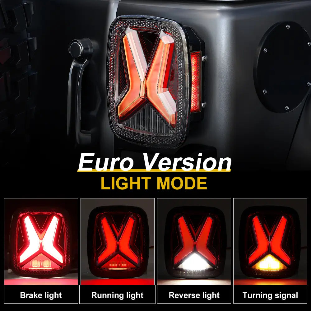 LED Tail Lights for Jeep Wrangler TJ YJ CJ - for Euro Version Jeep Wrangler