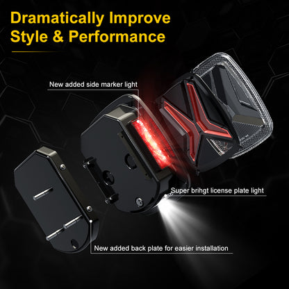 LED Tail Lights Easiliy Install for Jeep Wrangler TJ YJ
