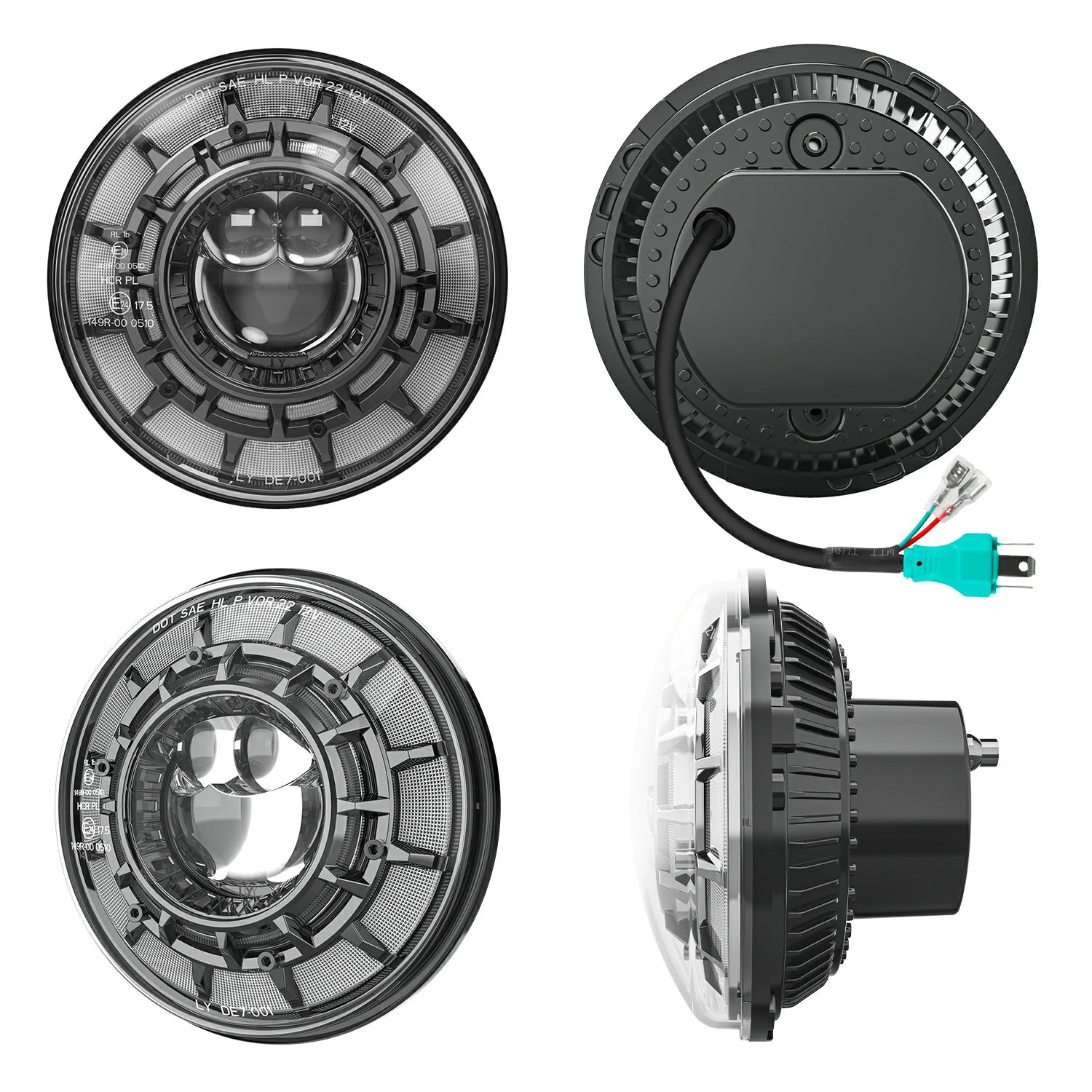 7 inch Jeep Wrangler JK LED Headlights