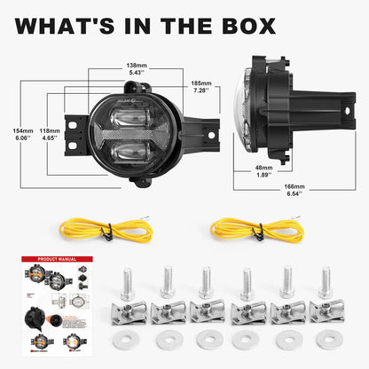 Dodge Ram Fog Light Assembly, Plug and Play