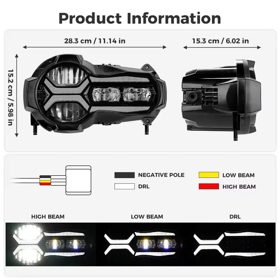 BMW R1200GS 2014-2019 LED Headlight Aftermarket