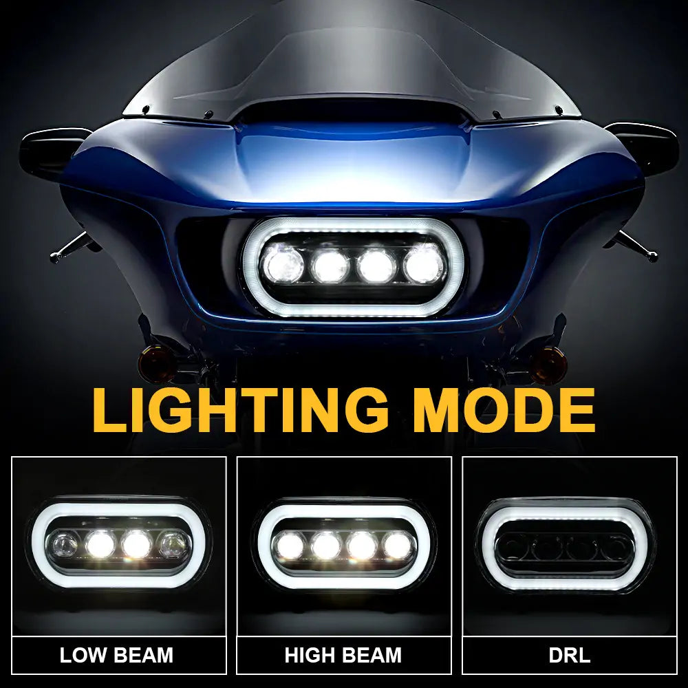 LED Headlight for harley road glide 2015-2023 models