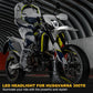husquarna motorcycle LED Headlight with White DRL