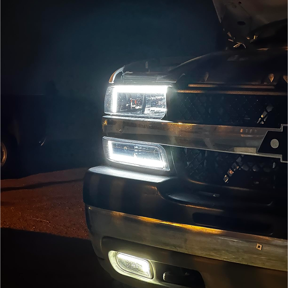 LED Fog Lights Assembly Replacement for Chevy