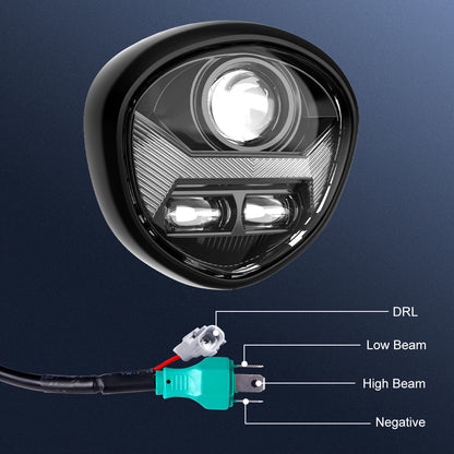 2007 Yamaha XVS1300 V Star 1300 led headlight