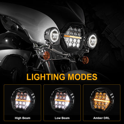 7 inch LED Headlight with High Beam Low Beam DRL for Motorcycle
