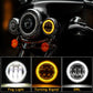 LED Passing light with amber turn signal and DRL for Harley Motorcycle