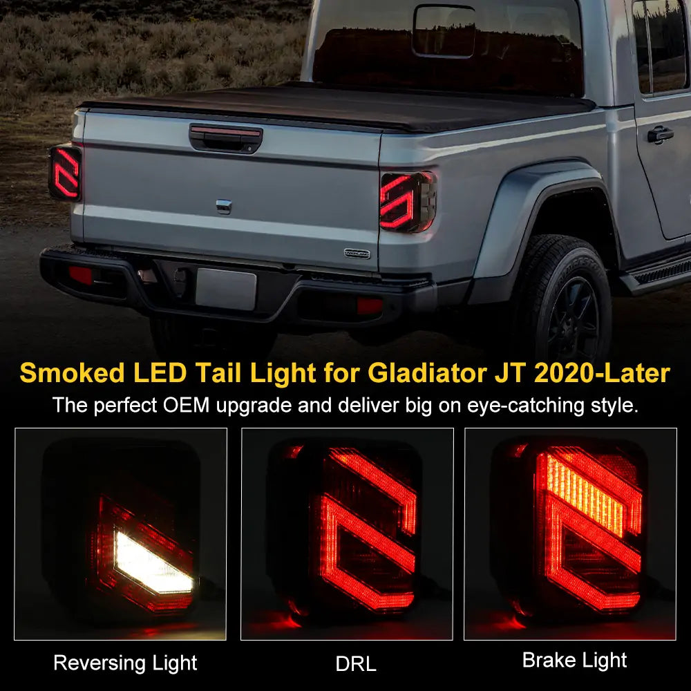 Jeep Gladiator JT LED Tail Lights replacement, DOT Approved