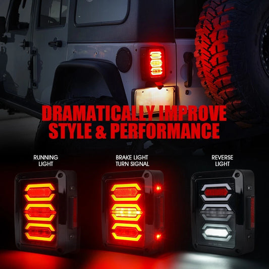 LED tail lights for 2018 Jeep Wrangler JK