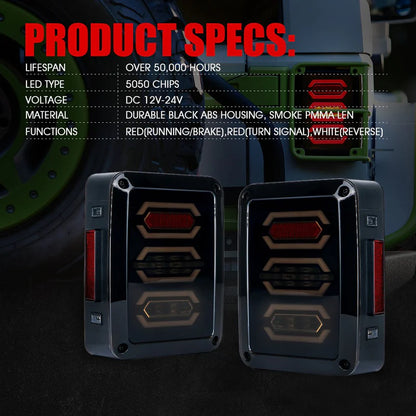 plug and play LED tail lights Wrangler JK