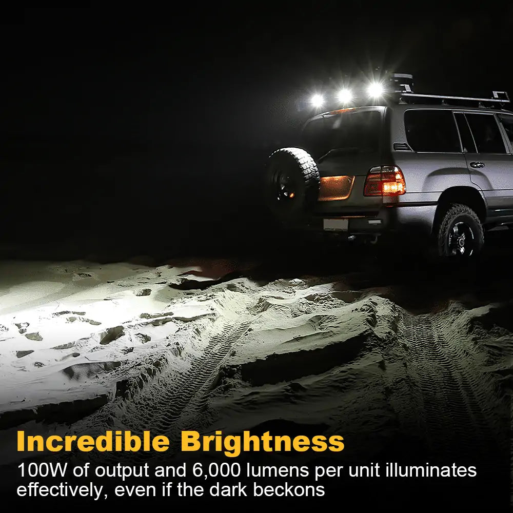 High Performance 100w output led light bar for Jeep Truck Pickup ATV UTV