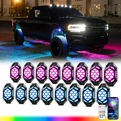 RGBW Rock Lights for Offroad Truck