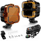 LOYO 90W 4 inch LED Pods - APEX Series Off Road Driving Light with High Low Beam and Amber DRL