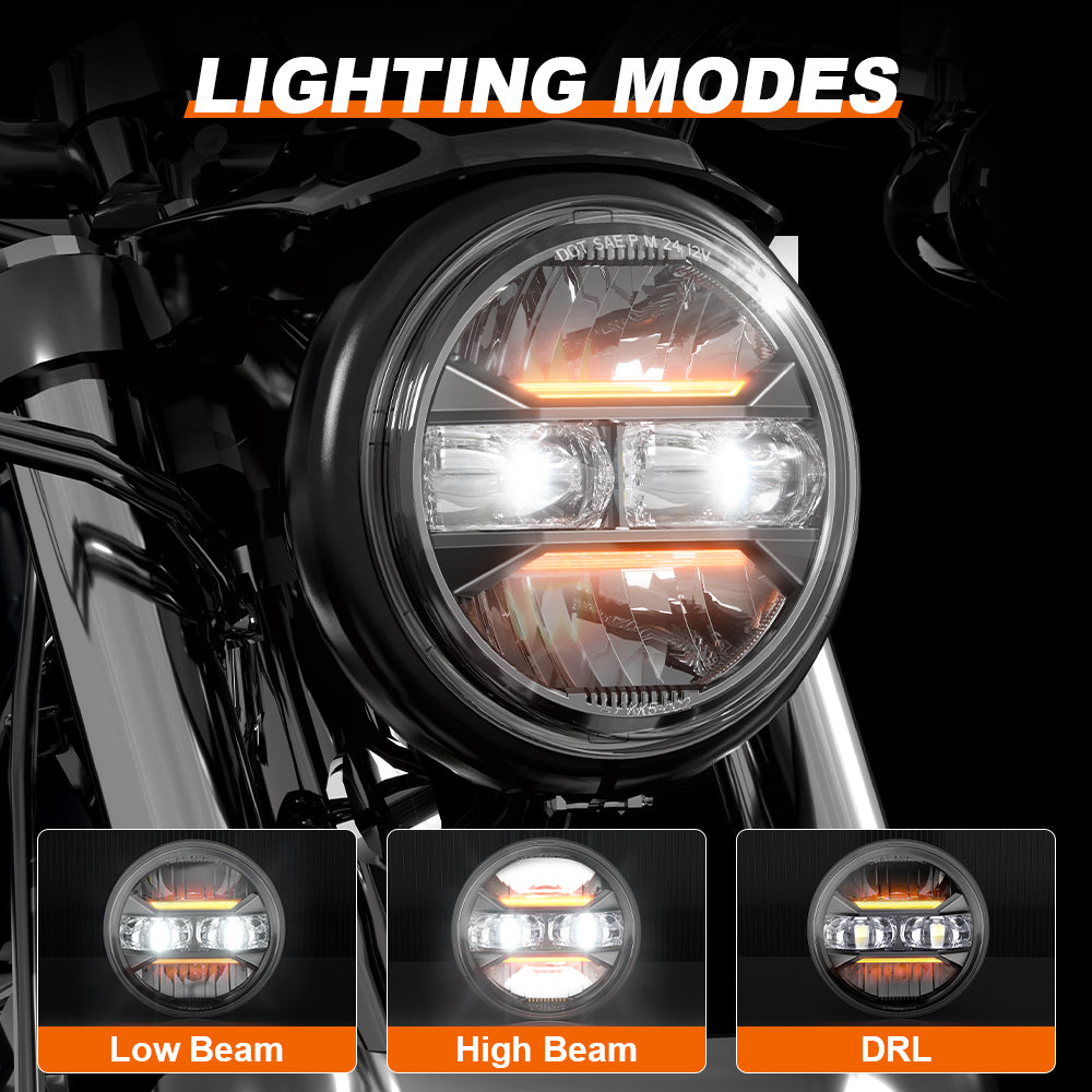 5.75 inch led motorcycle headlight