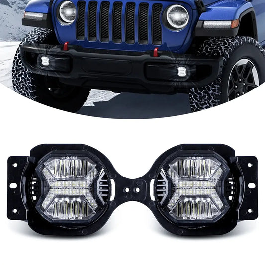 2023 nEW Upgarde LOYO LED Fog Lights for Jeep Wrangler JL Gladiator JT