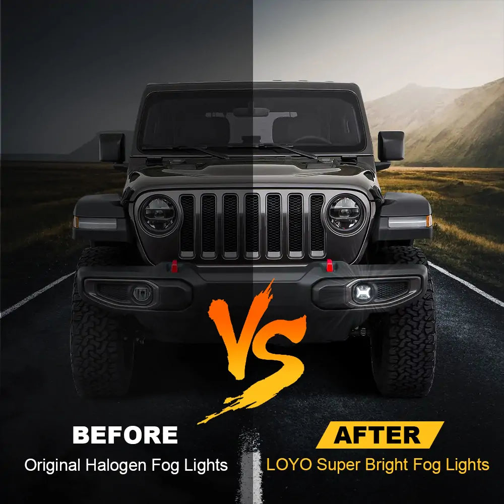 Jeep Wrangler JL Fog Lights Replacement with DRL