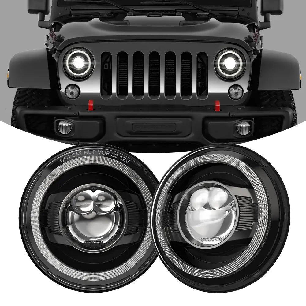 7 inch Round Headlights for Jeep wrangler jk