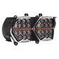 LOYO 240W 800% Bright Dual LED Headlight for Road Glide 2015-2024,  Honeycomb Design, Chrome