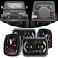 LED Headlights and tail lights kit for jeep wrangler Yj