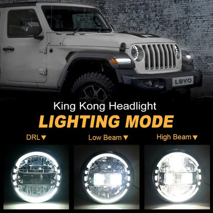 7 Inch Jeep LED Headlights for Wrangler jk jl and Gladiator JT