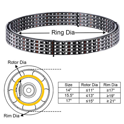 How to choose right size of RGB Wheel Ring Lights