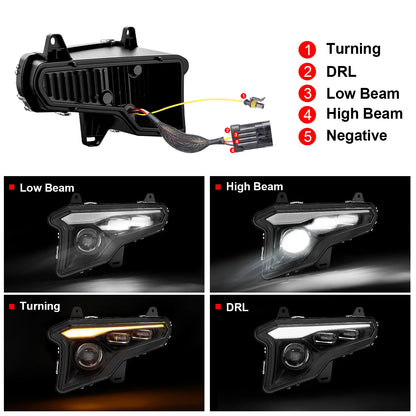 Polaris XPEDITION XP LED Headlights with white DRL and Amber Turn Signal
