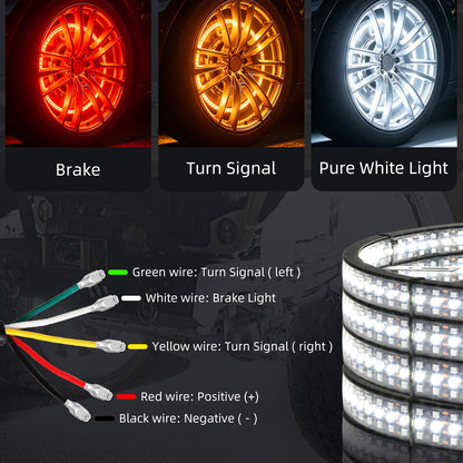 RGB wheel lights with pure white
