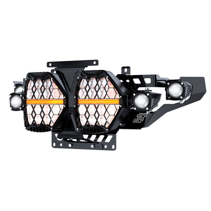 LOYO 7" Dual LED Headlights with 4 Auxiliary Spotlights for 2023.5-2026 Harley Road Glide CVO FLTRXSE, 2024-2026 Road Glide FLTRX, CVO Road Glide ST FLTRXSTSE, 240W High Brightness, Plug & Play