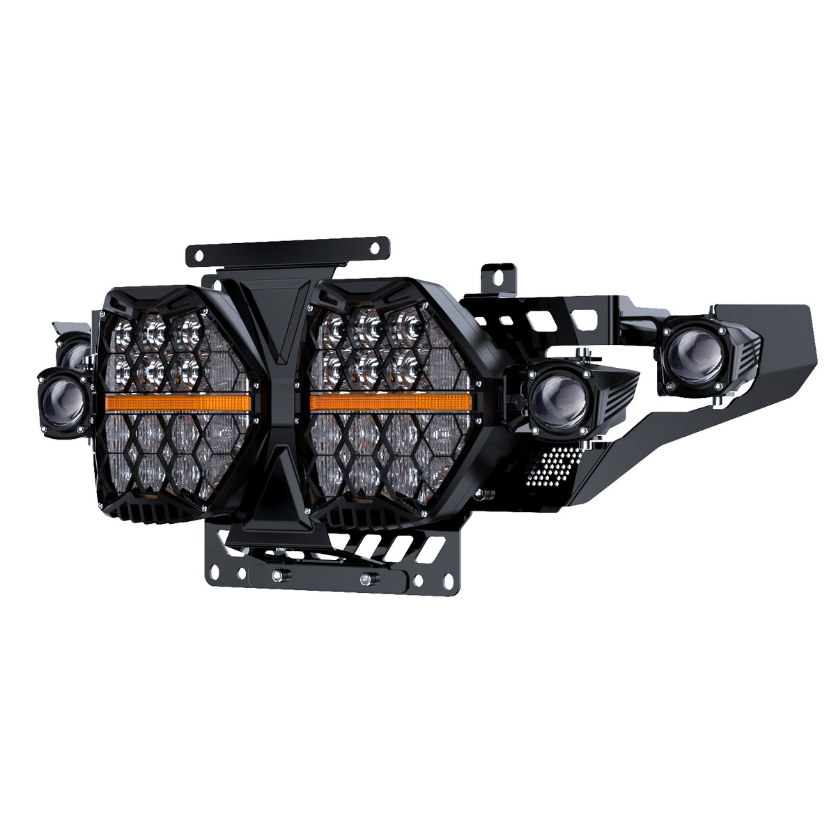 LOYO 7" Dual LED Headlights with 4 Auxiliary Spotlights for 2023.5-2026 Harley Road Glide CVO FLTRXSE, 2024-2026 Road Glide FLTRX, CVO Road Glide ST FLTRXSTSE, 240W High Brightness, Plug & Play