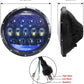 7 Inch Blue Mirror High Low Beam Lens Jeep Headlight|Pair freeshipping - loyolight