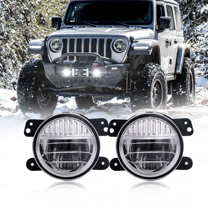 4 Inch Smile Fog Light For Jeep Wrangler JK JL and Glaidator | Pair