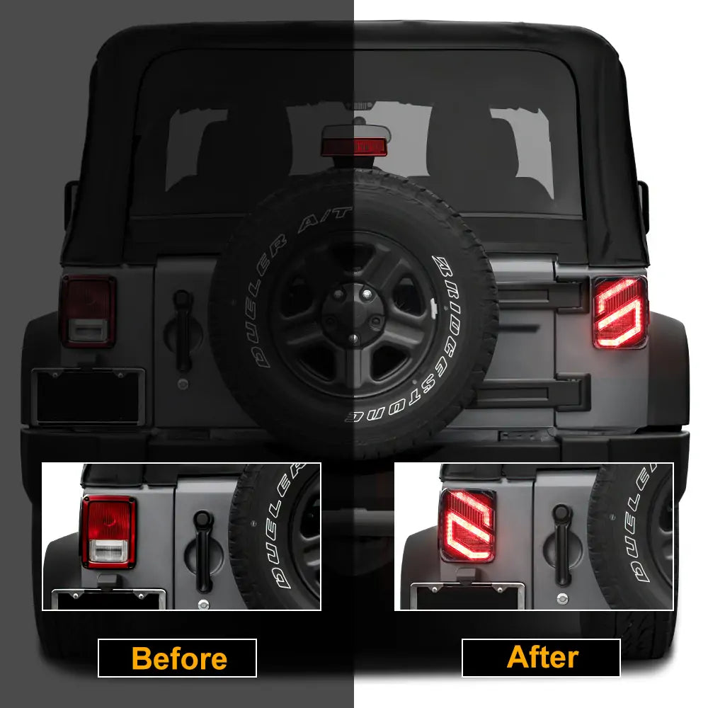 Jeep Wrangler JK LED Tail Lights Upgrade