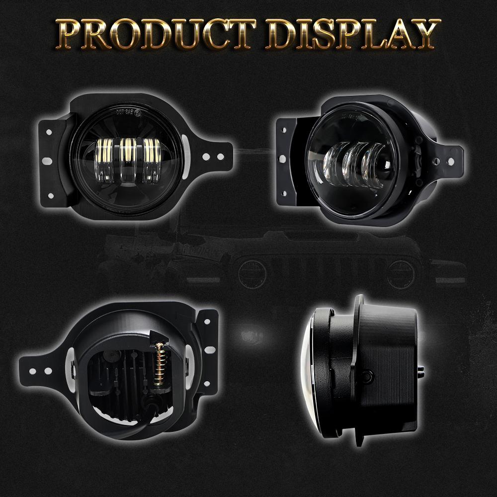 4 inch 30W Foglight for 2018+ Jeep Wrangle JL  JT | Pair freeshipping - loyolight