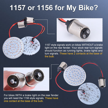 2Inch Bullet 1157 Front and Rear LED Turn Signals