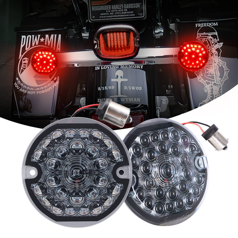 Red LED 1156 Base Turn Signal Indicators for Harley Davidson