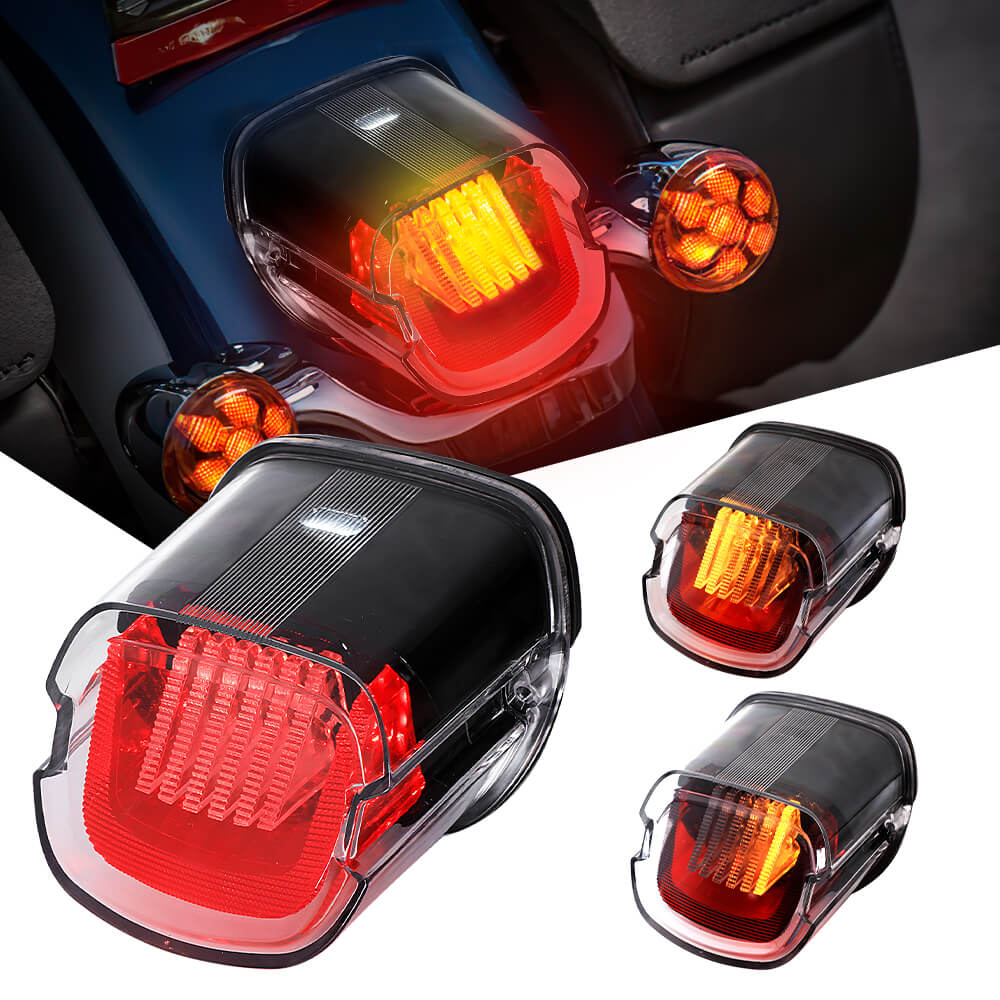 3D Suspension Hover Rear Led Brake Tail Light Upgrade With Turn Signal Lights & License Plate Lights for Harley Motorcycle