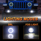 4 Inch LED Fog Lights For 2018 Jeep Wrangler JL | Pair