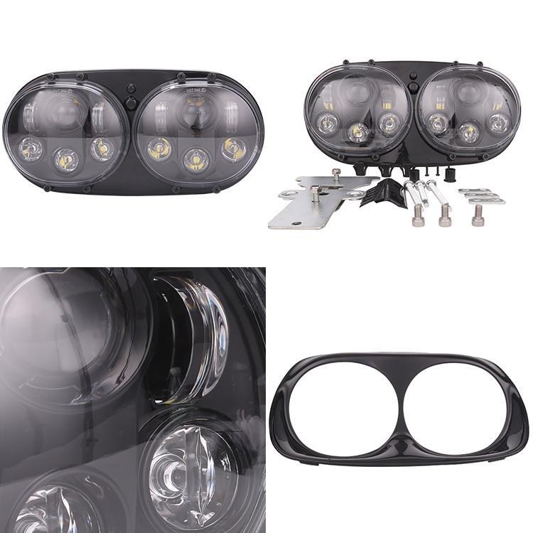 45W LED Double Headlight for Harley - loyolight