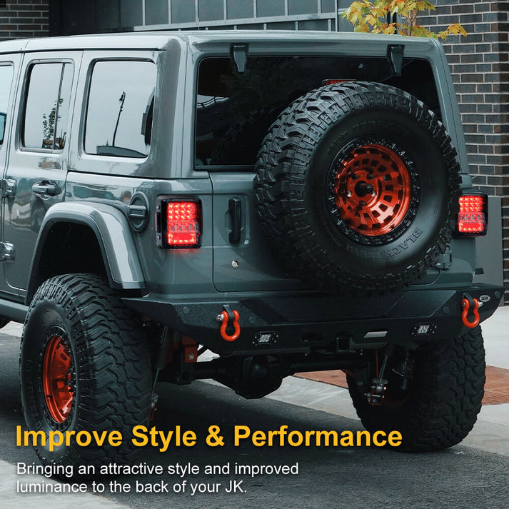 Jeep Wrangler JK LED Tail Lights -LOYO 4D Tail Lights