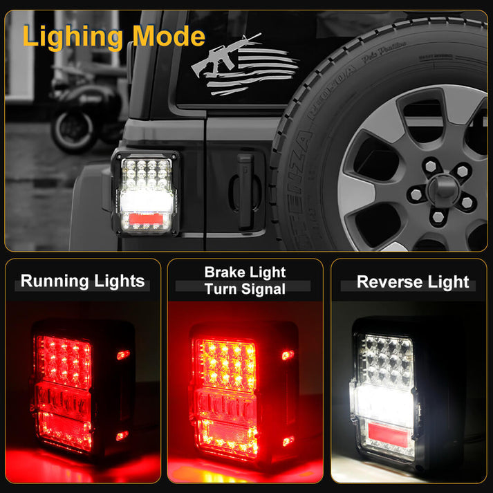 Jeep LED Tail Lights for Wrangler JK