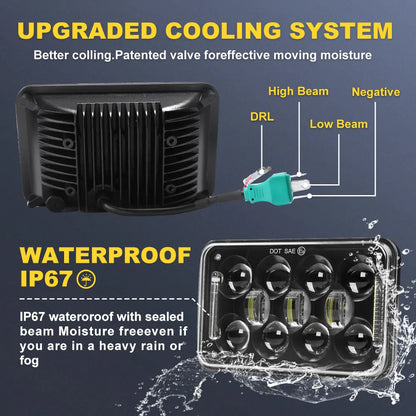 rectangualr headlights for truck