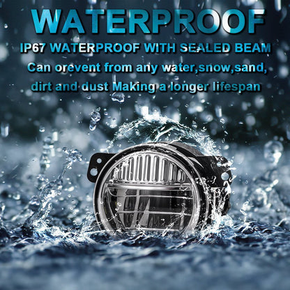 4 Inch Smile Fog Light For Jeep Wrangler JK JL and Glaidator | Pair