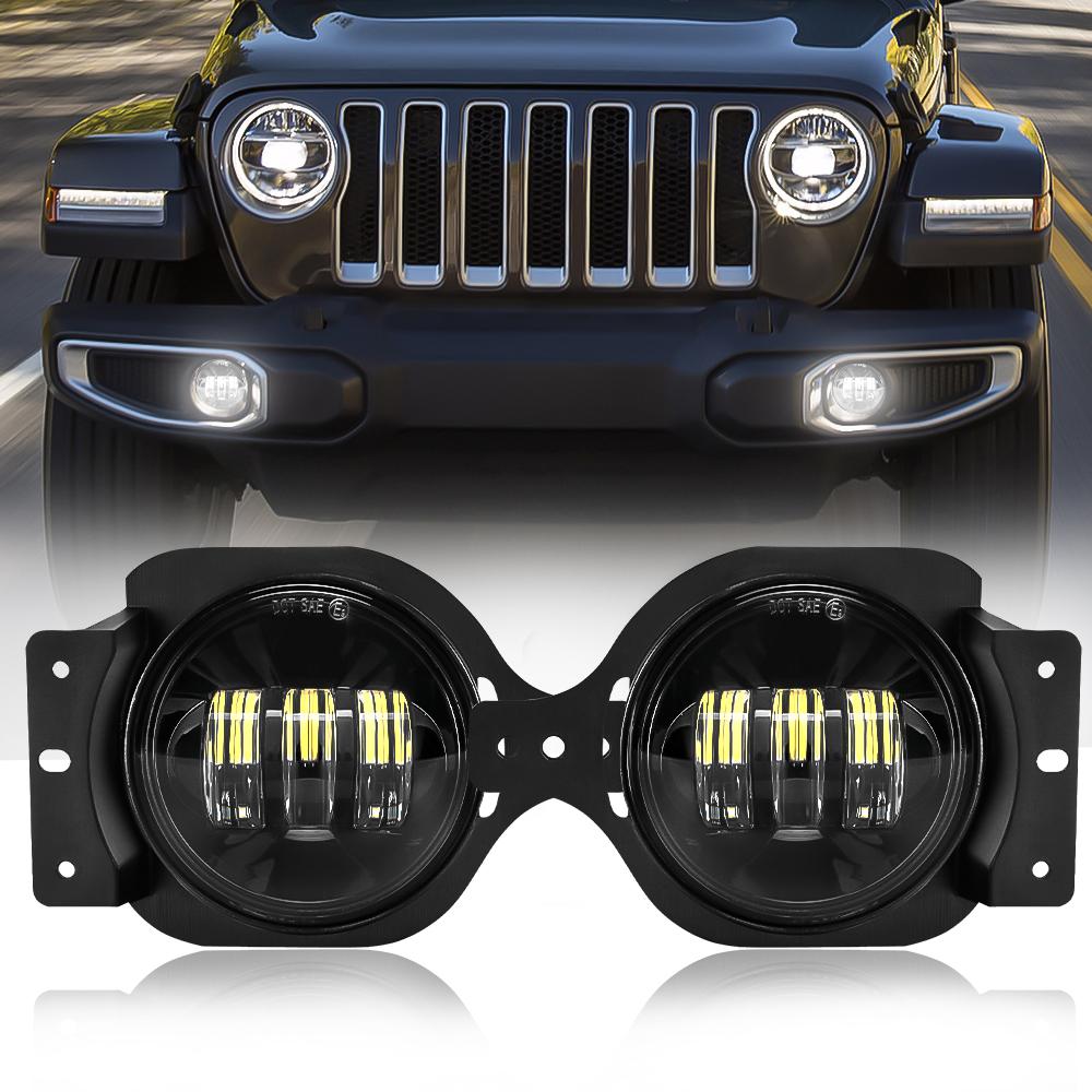 4 inch 30W Foglight for 2018+ Jeep Wrangle JL  JT | Pair freeshipping - loyolight