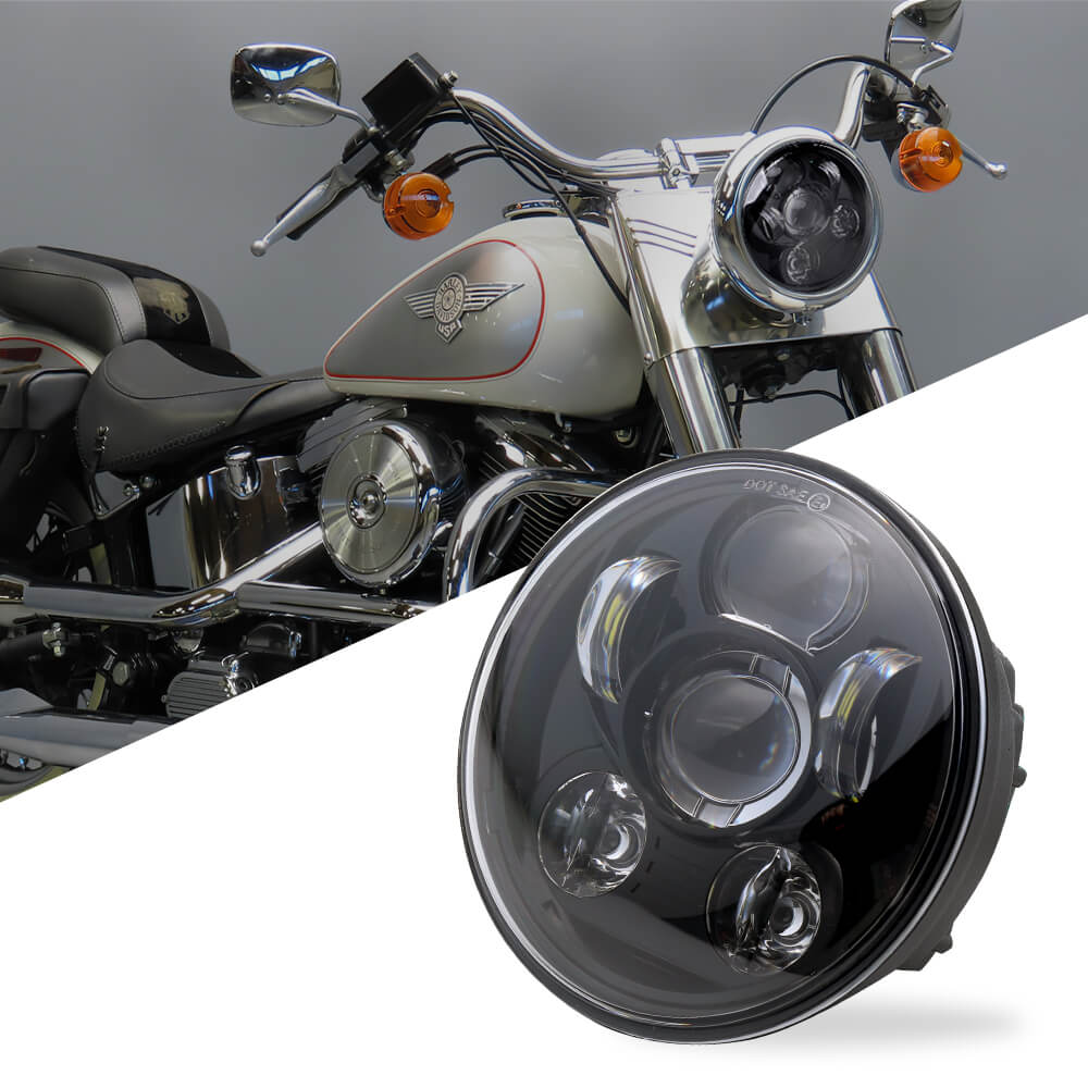 5.75 inch round LED headlight Compatible with Harley Davidson