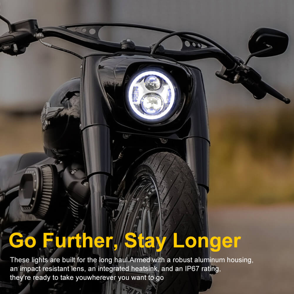 BHYShop 5 Motorcycle Headlight Head Lamp Light for Harley India
