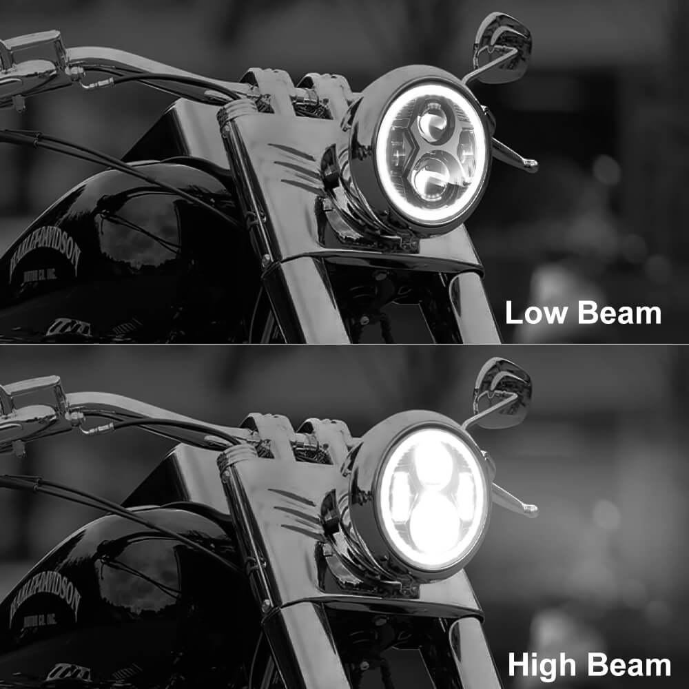 5.75 inch Spider Led Headlight for Harley Davidson - Green  Led motorcycle  headlight, Motorcycle headlight, Led headlights