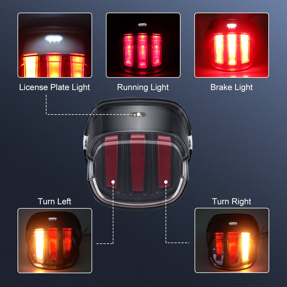 LED Eagle Claw Tail Brake Light With Turn Signal Compatible with Harley Davidson Motorcycle