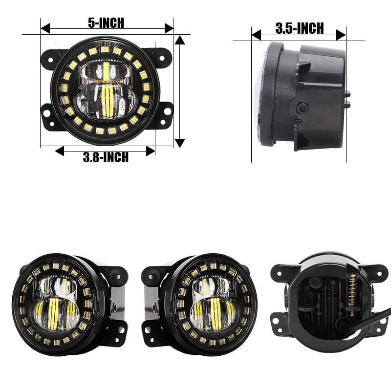 4 Inch Led Osram Fog Light For Jeep Wrangler JK | Jeep Fog Lights LOYO LED – loyolight