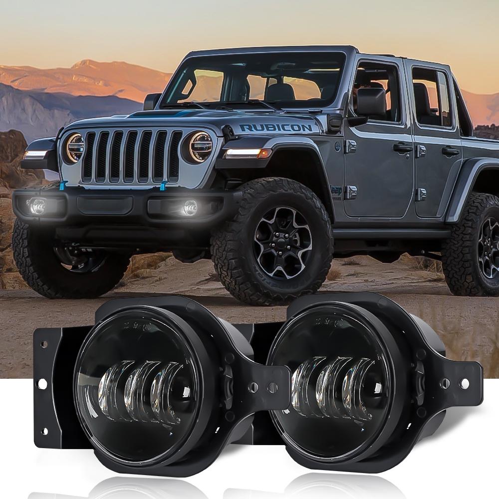 4 inch 30W Foglight for 2018+ Jeep Wrangle JL  JT | Pair freeshipping - loyolight